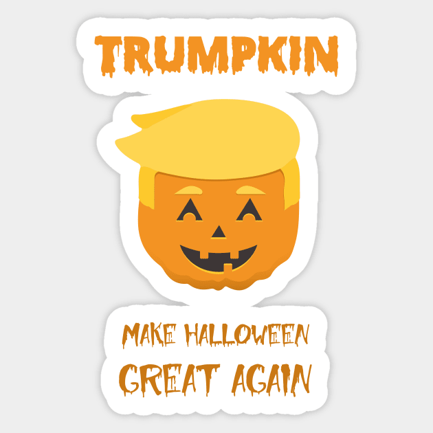 Trumpkin Make Halloween Great Again Sticker by Food in a Can